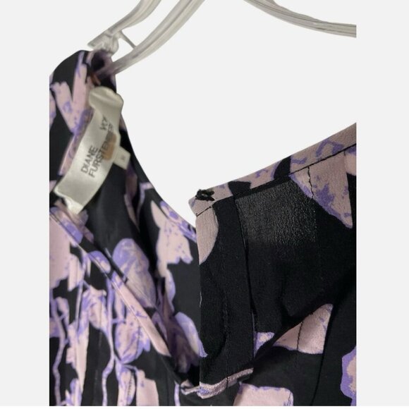 Diane von Furstenberg Joyce Dress Silk Size Medium *READ FLAW* - Picture 8 of 9
